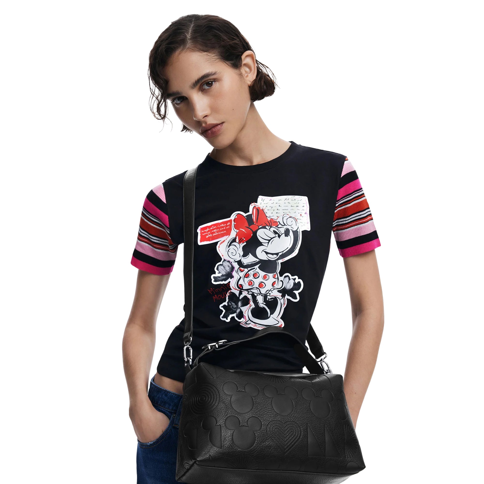 Borsa Donna Desigual All Mickey Bergamo Nera con Tracolla