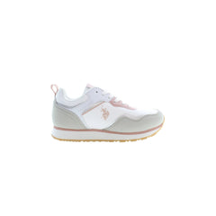 U.S. Polo Best Price Sneakers Bambina Bianche Dettagli a Contrasto