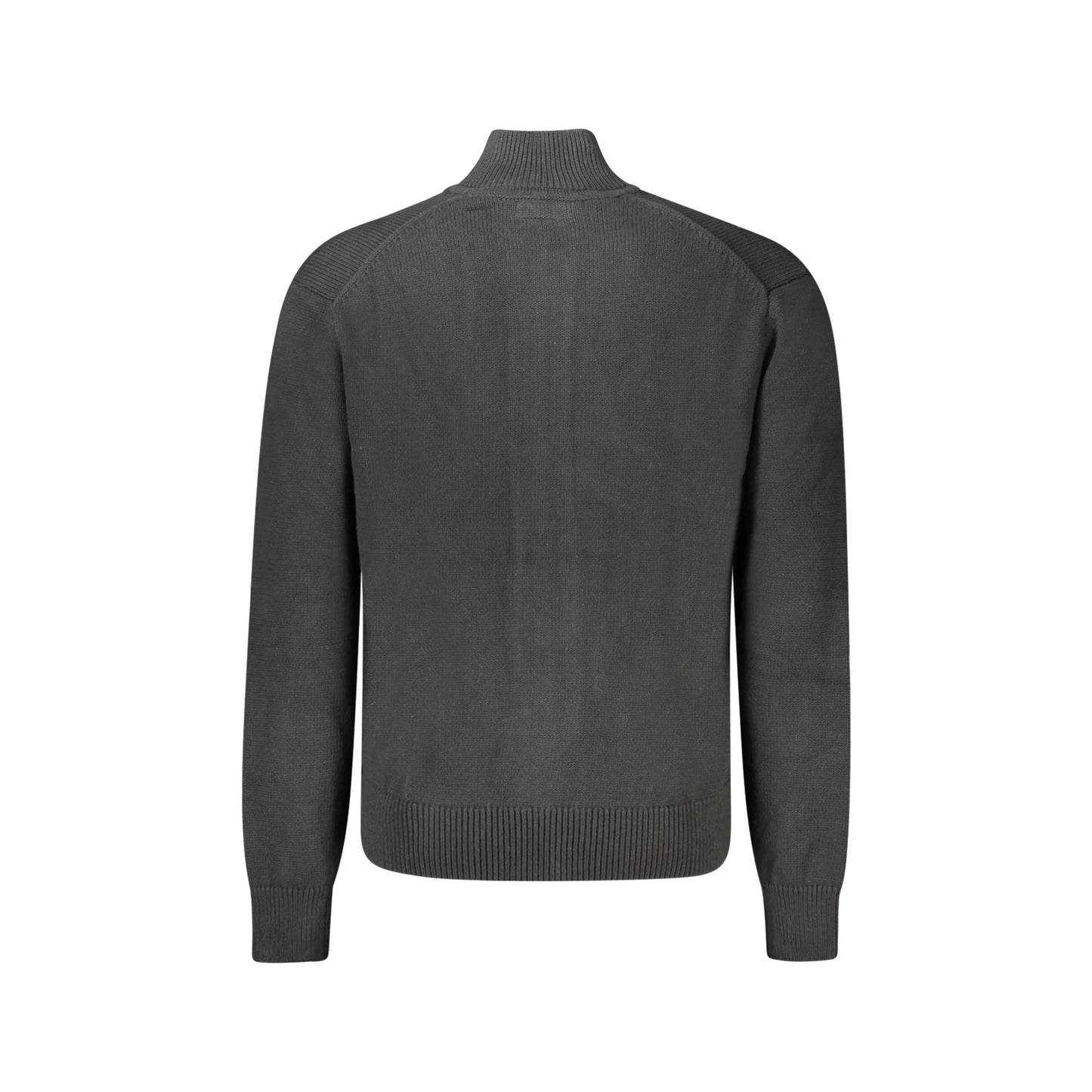 Guess Jeans Maglia Cardigan Uomo Nero Ricamo Logo Maglie - vista 2
