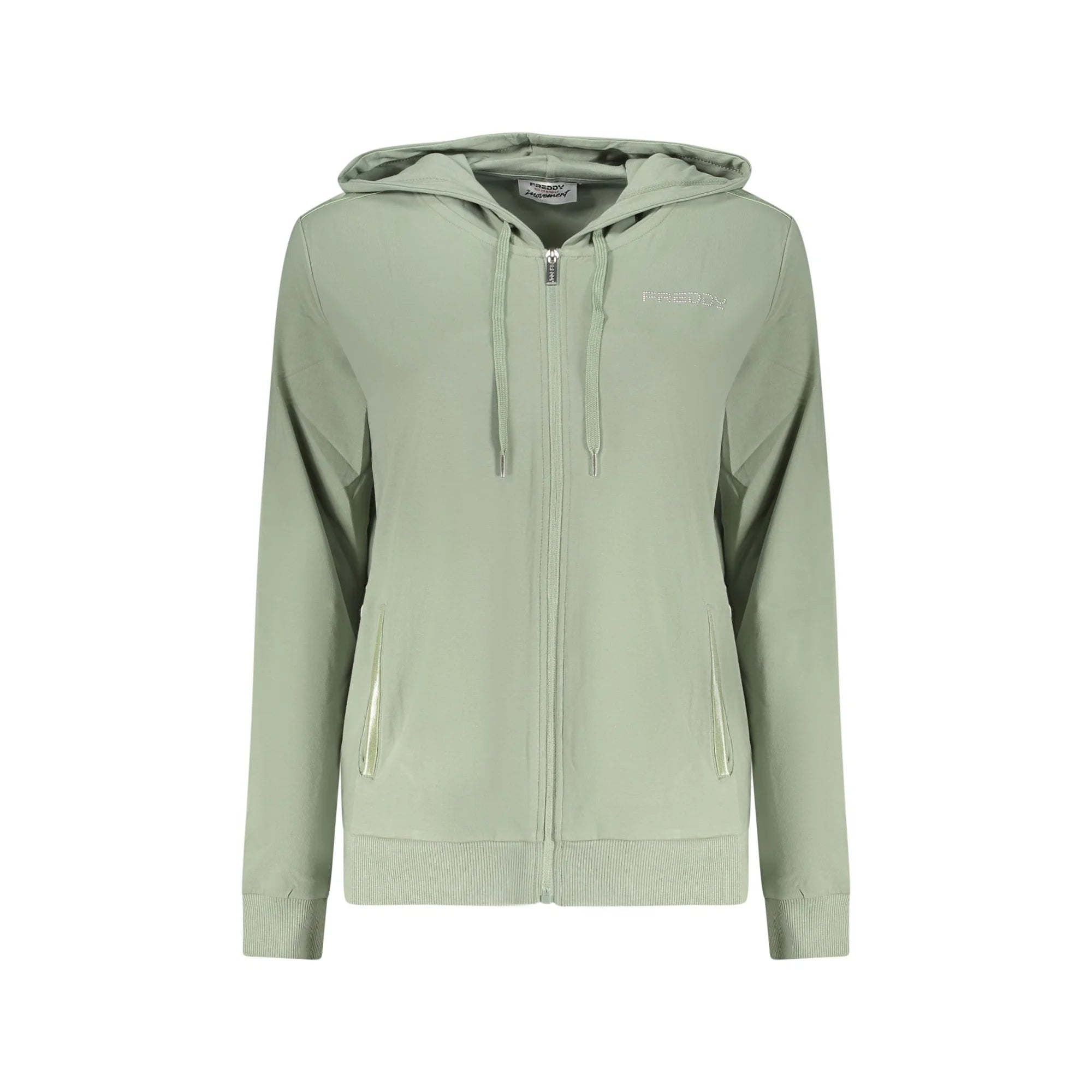 FREDDY FELPA CON ZIP DONNA VERDE