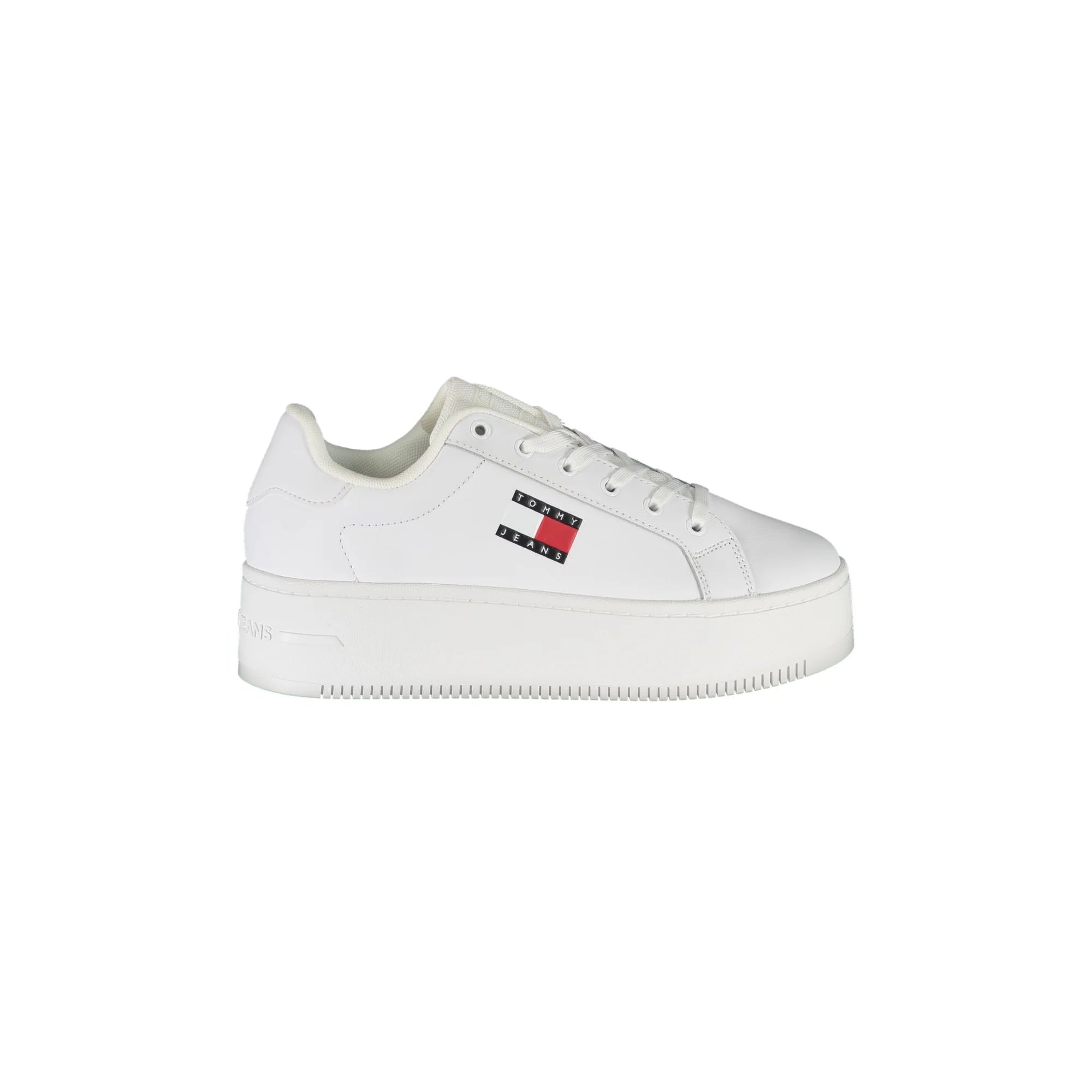 TOMMY HILFIGER Scarpe Donna Bianche in Stile Sportivo Sneakers Bianco - foto prodotto