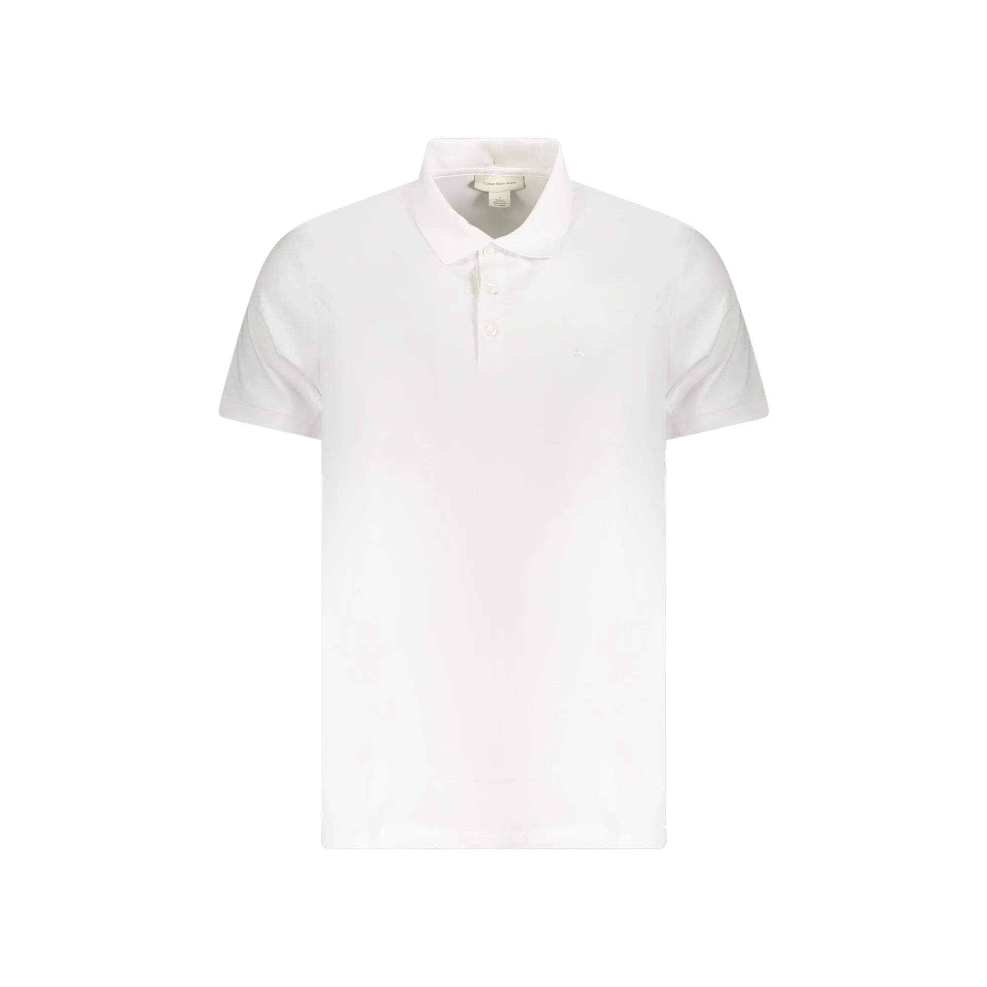 Calvin Klein Polo Maniche Corte Uomo Bianca Ricamo Bianco - foto prodotto