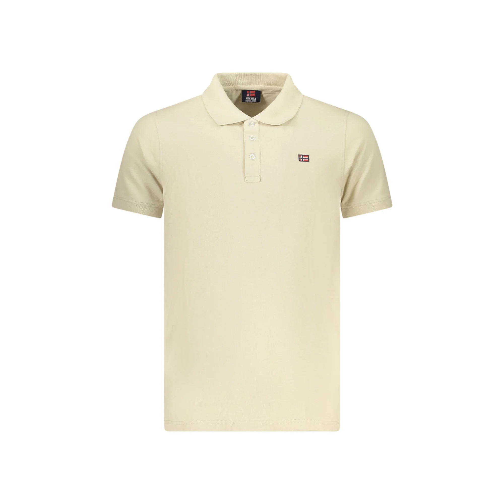 NORWAY 1963 POLO MANICHE CORTE UOMO BEIGE