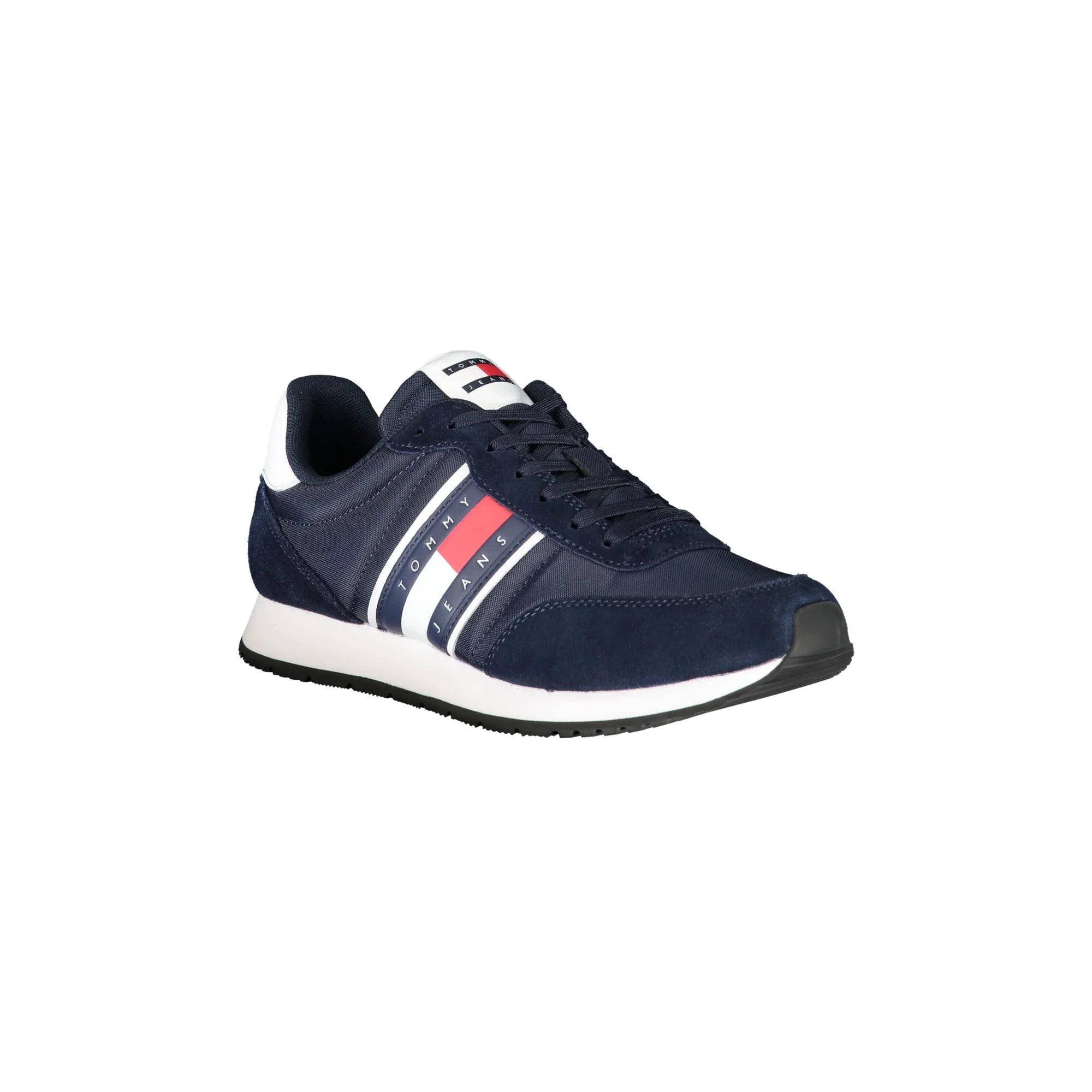 TOMMY HILFIGER Scarpe Sneakers Uomo Blu con Lacci e Logo - vista 2