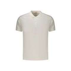 Rifle Polo Maniche Corte Uomo Bianca Ricamo