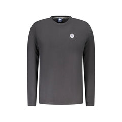 North Sails camiseta hombre negra de manga larga cuello redondo