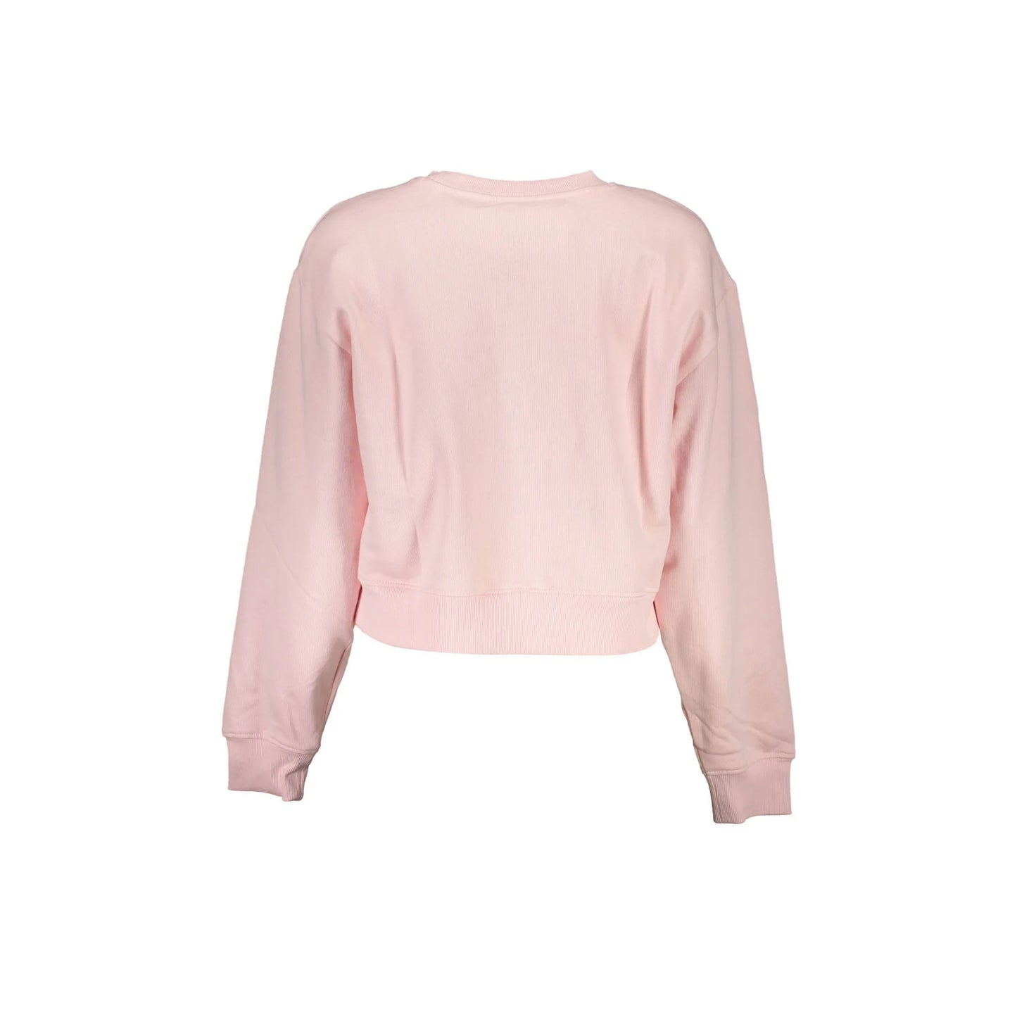 Guess Jeans Felpa Maniche Lunghe Uomo Rosa Stampa Felpe - vista 2
