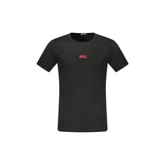 Rifle T-Shirt Μανίκια Κοντά Ανδρική Μαύρη Εκτύπωση Λογότυπο