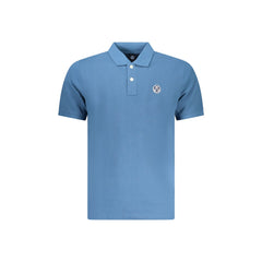 North Sails Polo Homme Bleu Manches Courtes Coton Logo
