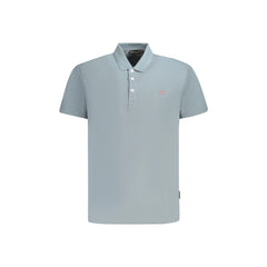 Napapijri Polo de Manga Corta Hombre Gris Bordado