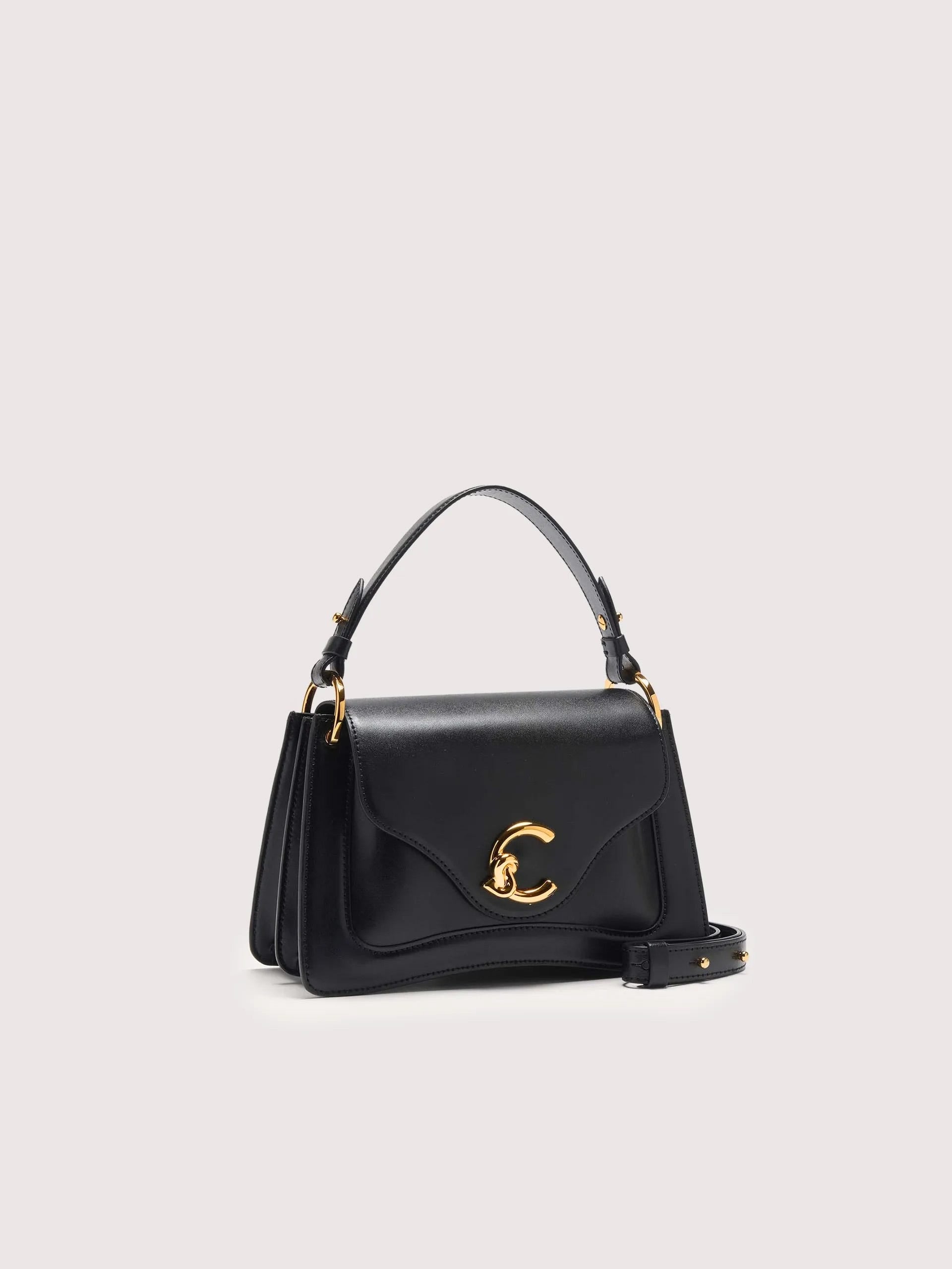 Coccinelle Borsa a Tracolla Pelle Donna Nera Logo Borse nero - vista 3