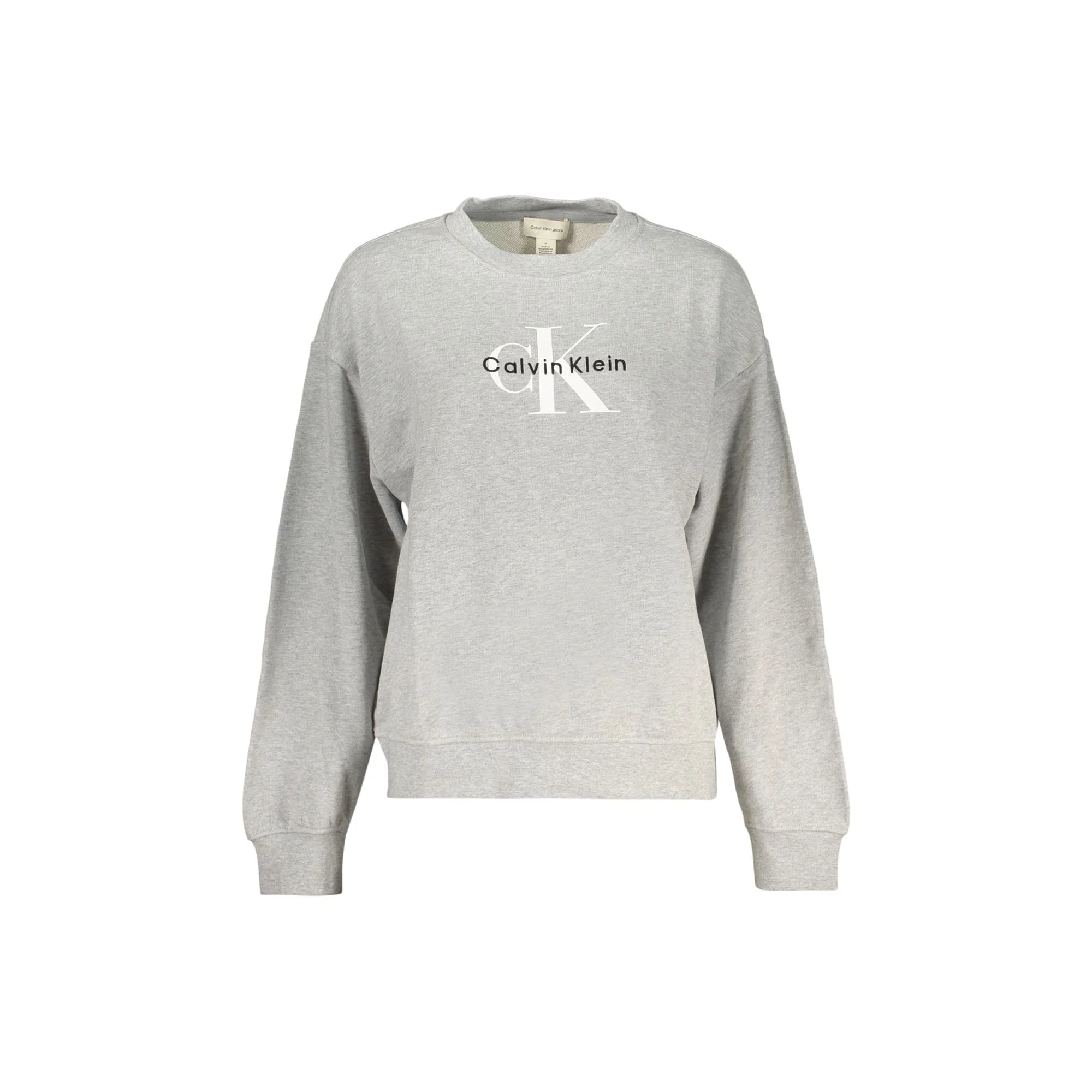 CALVIN KLEIN FELPA SENZA ZIP DONNA GRIGIO
