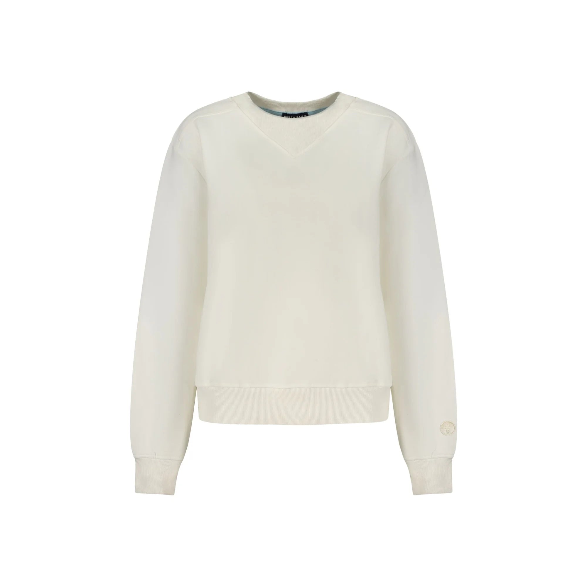 North Sails Felpa Maniche Lunghe Donna Bianca Ricamo Felpe Bianco - foto prodotto