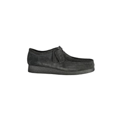 Clarks superge moški črne iz semiša z logotipom