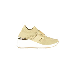 LAURA BIAGIOTTI Sneaker Damen Beige Elastisch mit Plateau 6 cm