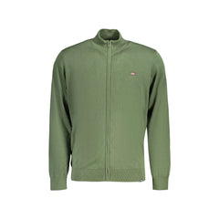 Norway 1963 Maglia Cardigan Uomo Verde Ricamo