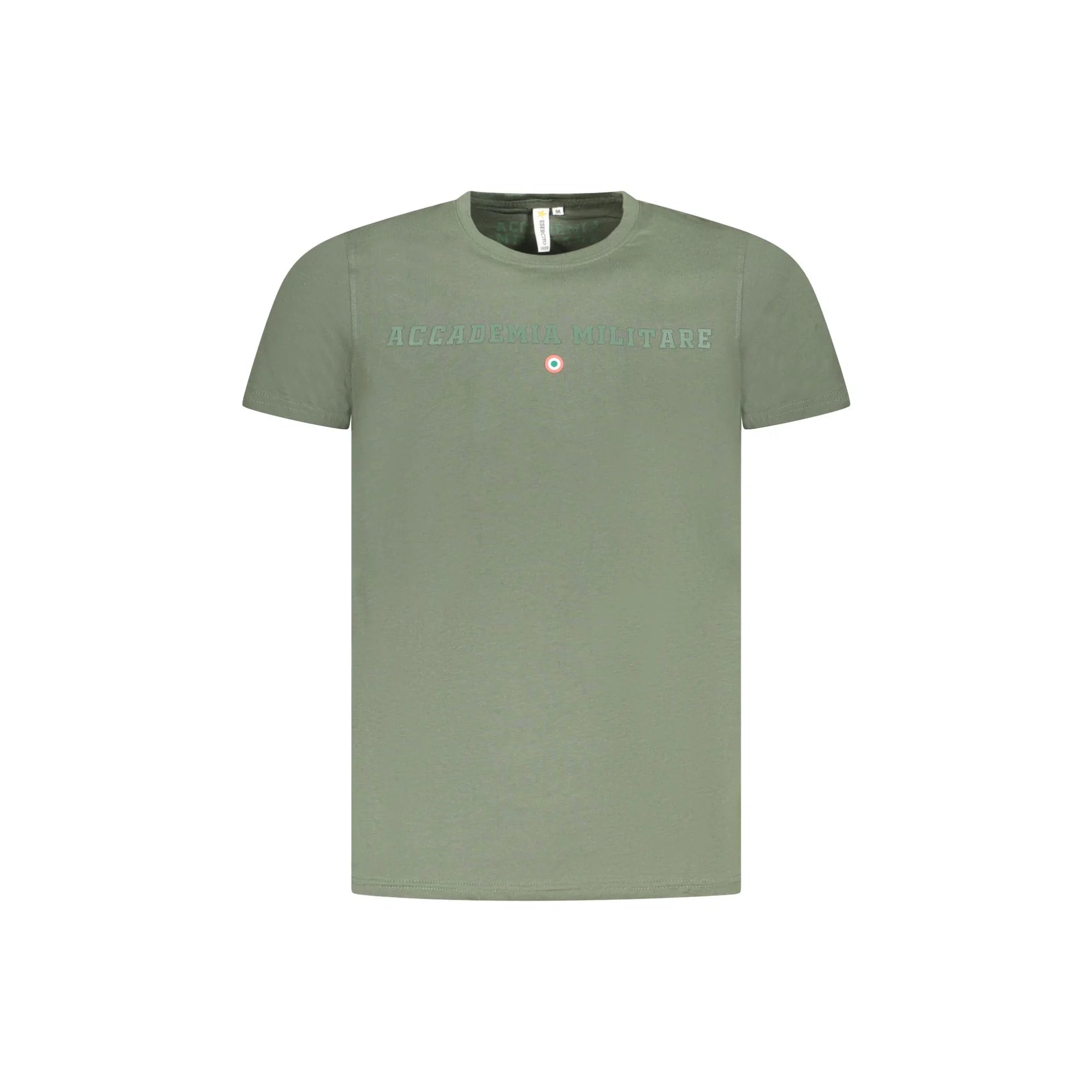 Accademia Militare T-Shirt Maniche Corte Uomo Verde Stampa - foto prodotto