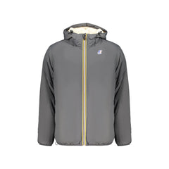 K-Way Giubbotto Maniche Lunghe Uomo Grigio Logo
