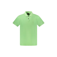 Boss Polo Maniche Corte Uomo Verde Stampa Logo