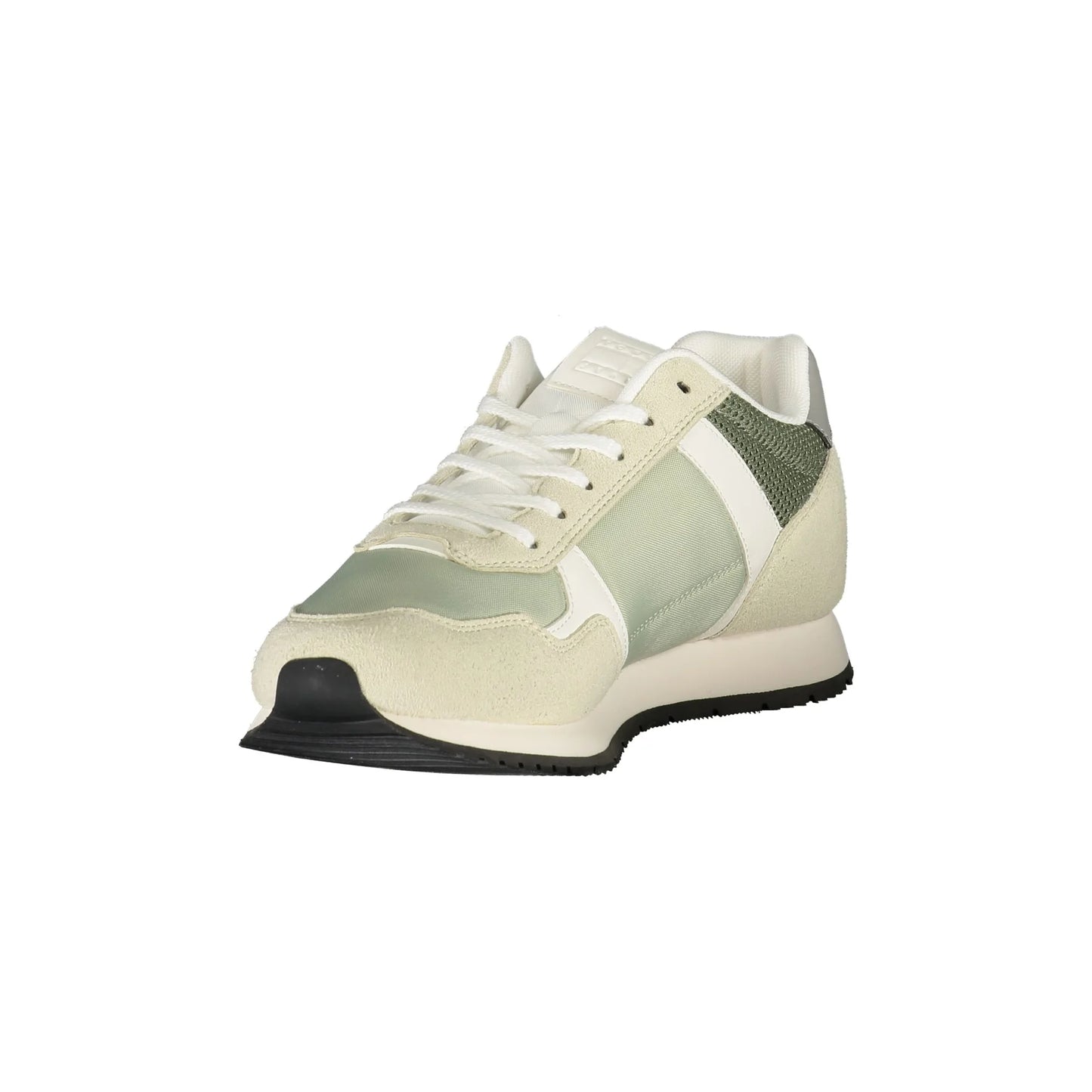 TOMMY HILFIGER Sneakers Uomo Verdi con Lacci e Dettagli a Contrasto - vista 3