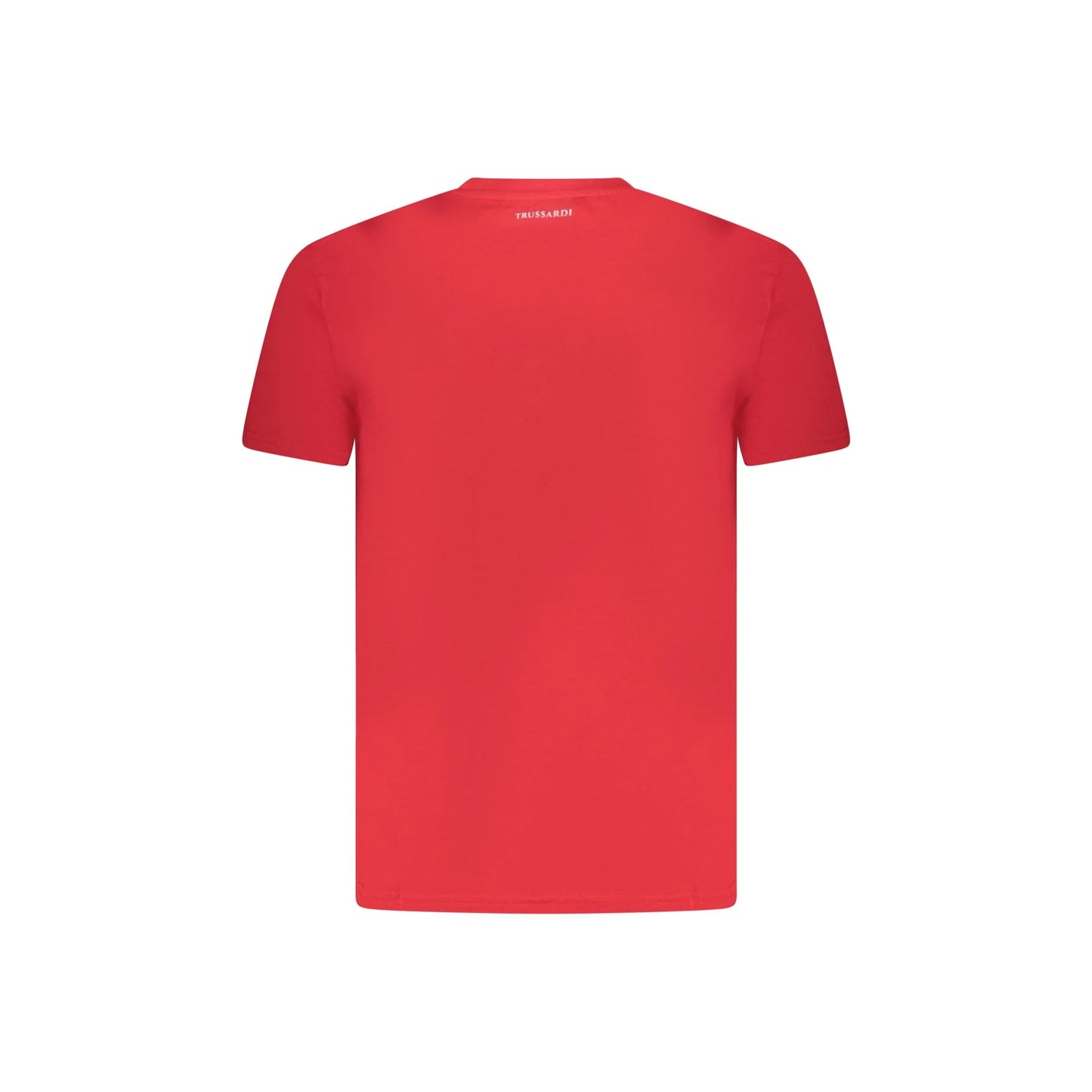 Trussardi T-Shirt Maniche Corte Uomo Rossa Stampa Logo rosso - vista 2