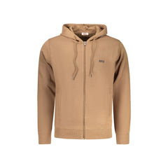Rifle sweatshirt Maniche Lunghe Homem Marrom Fecho de Correr