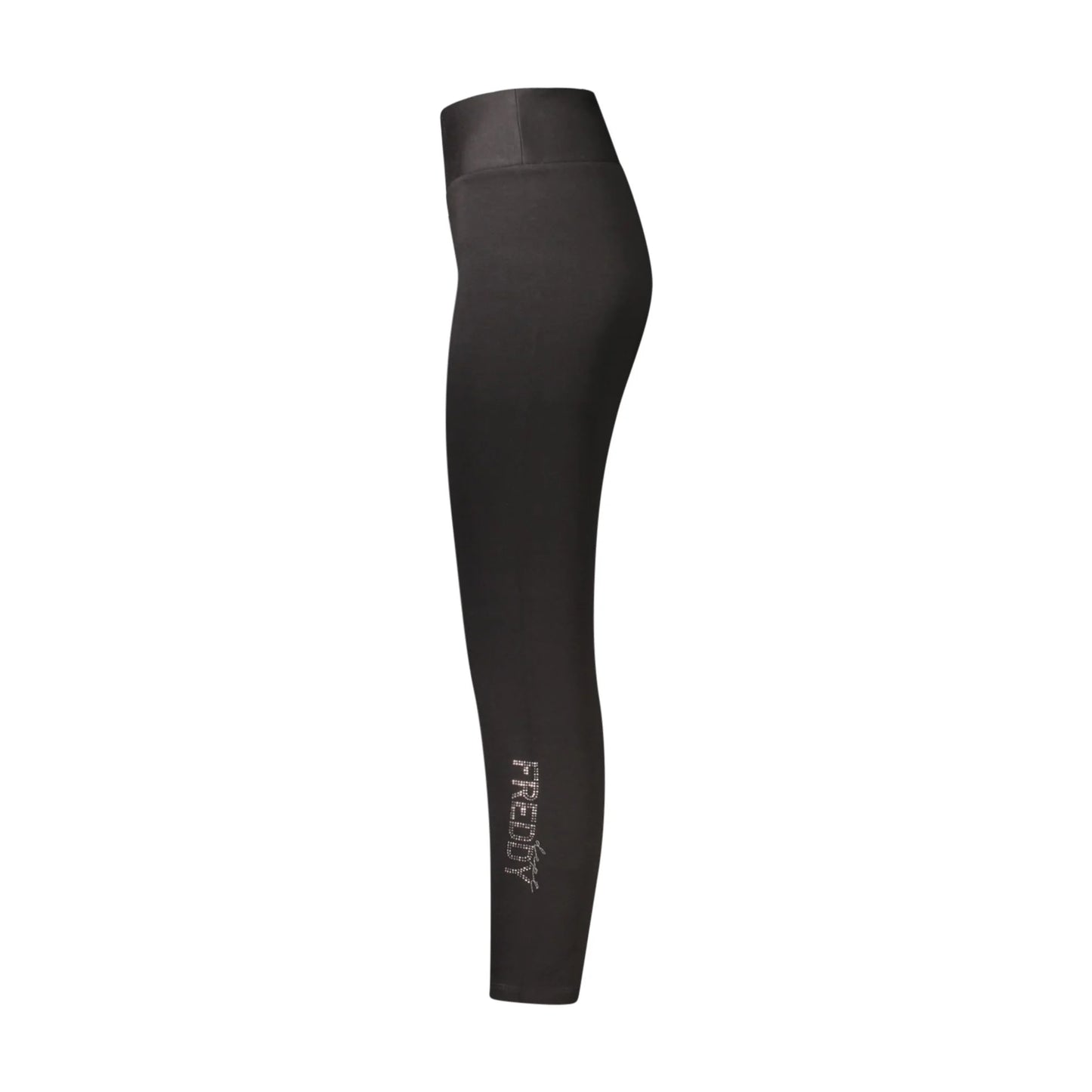 Freddy Pantaloni Tuta Lungo Donna Nero Applicazione Strass - vista 3
