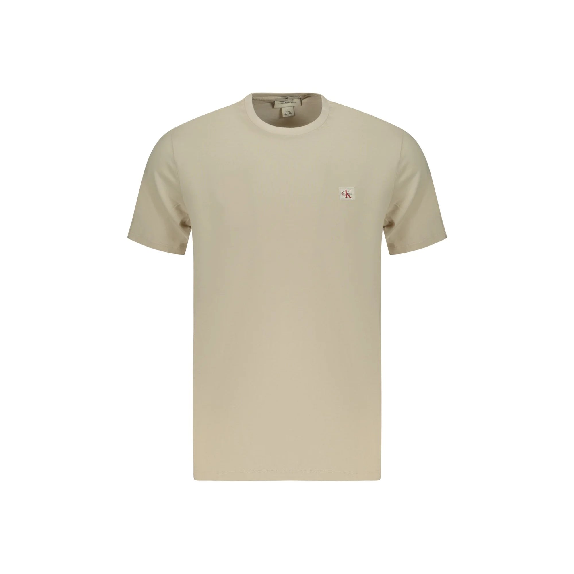 CALVIN KLEIN T-SHIRT MANICHE CORTE UOMO BEIGE