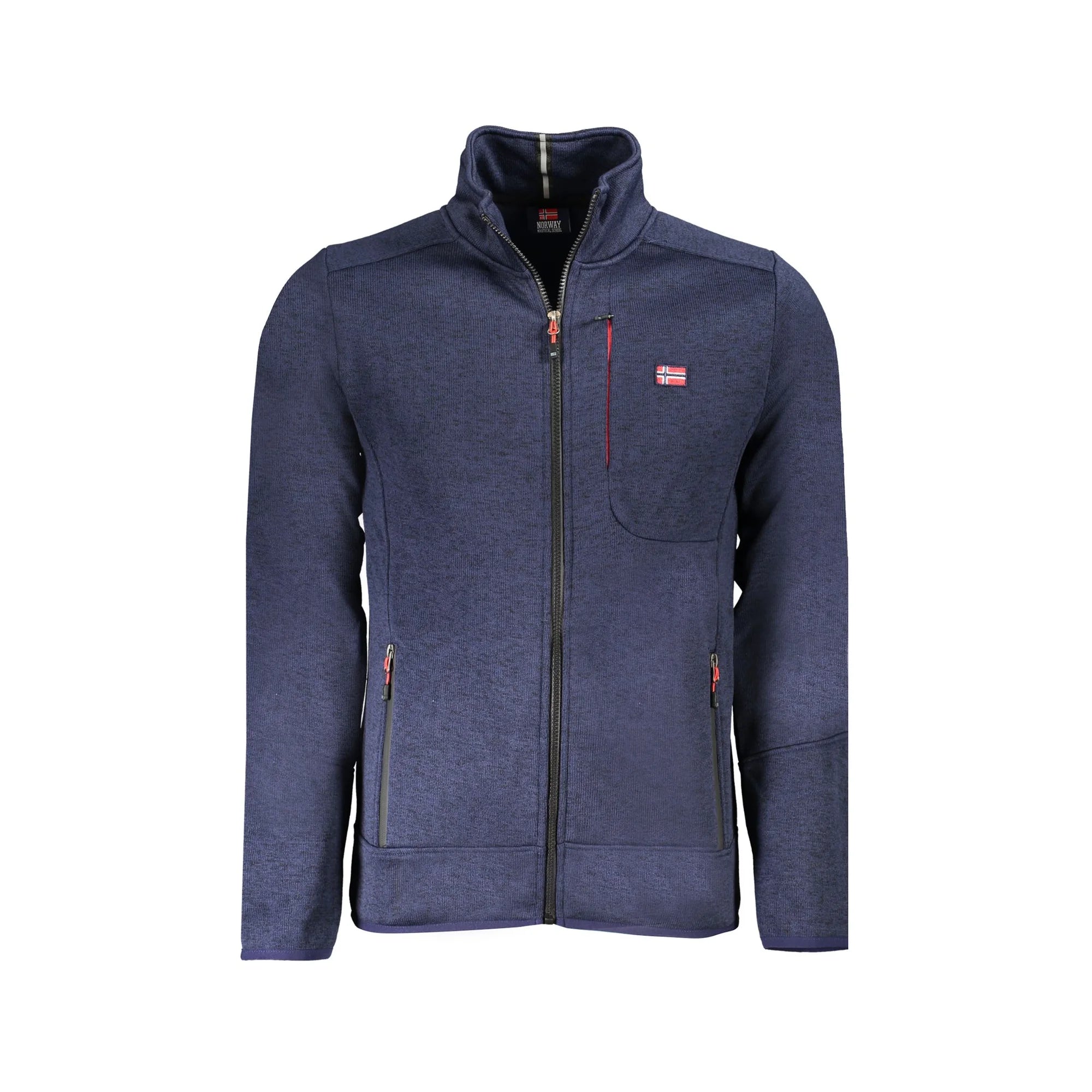 NORWAY 1963 FELPA CON ZIP UOMO BLU