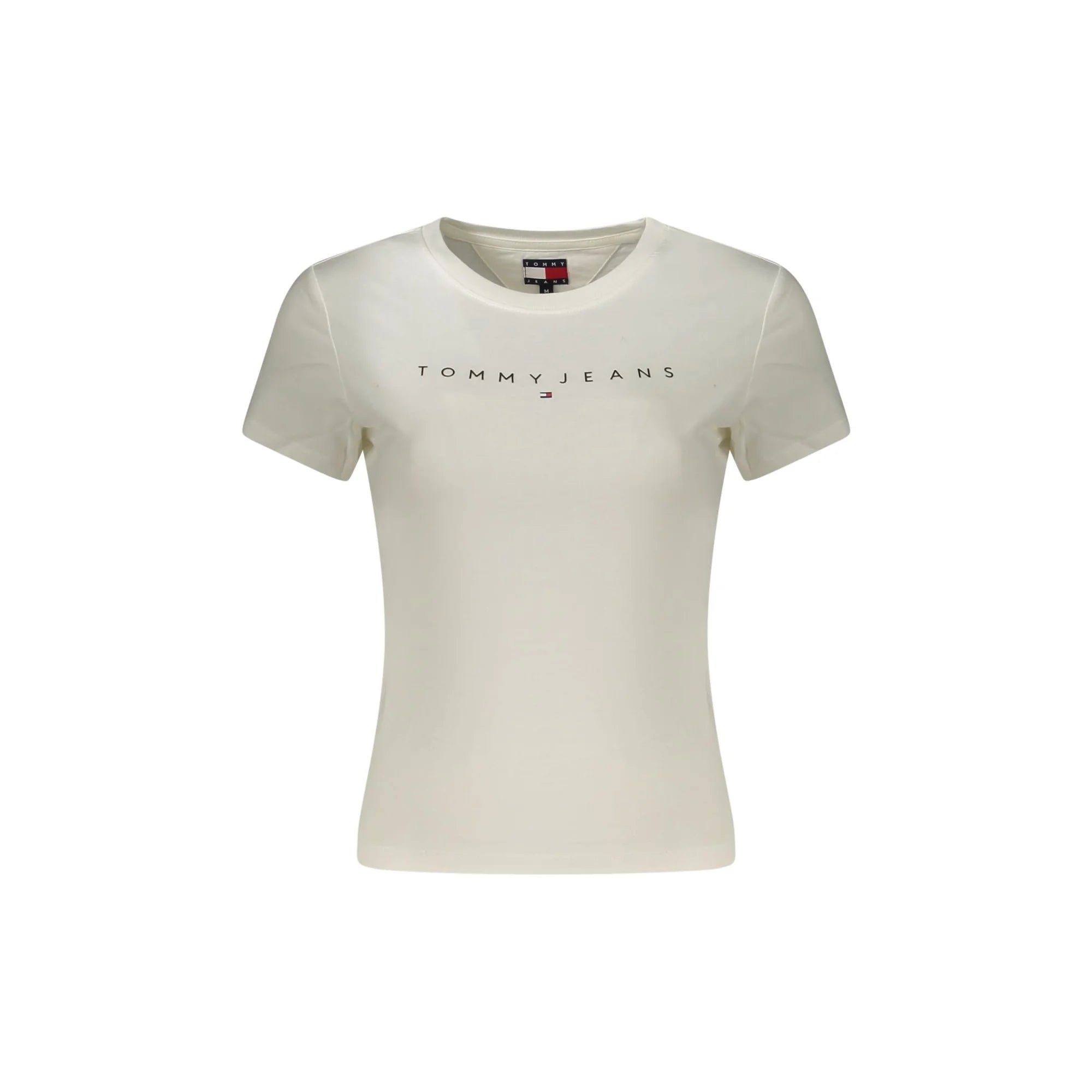 TOMMY HILFIGER T-SHIRT MANICHE CORTE DONNA BIANCO