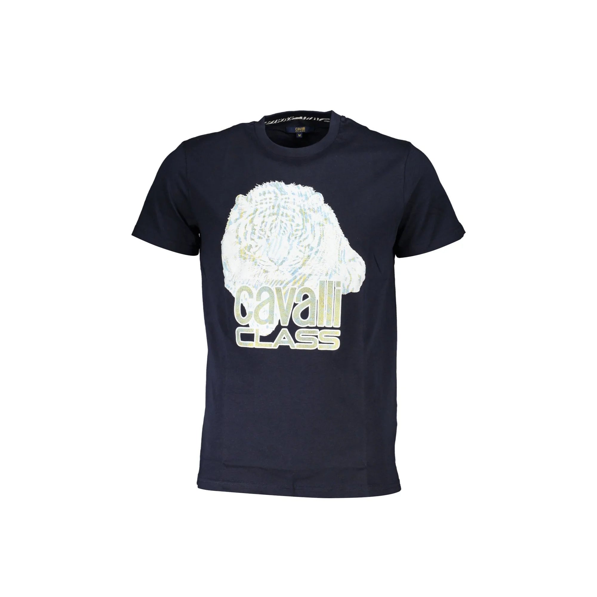 Cavalli Class T-Shirt Maniche Corte Uomo Blu Stampa - foto prodotto