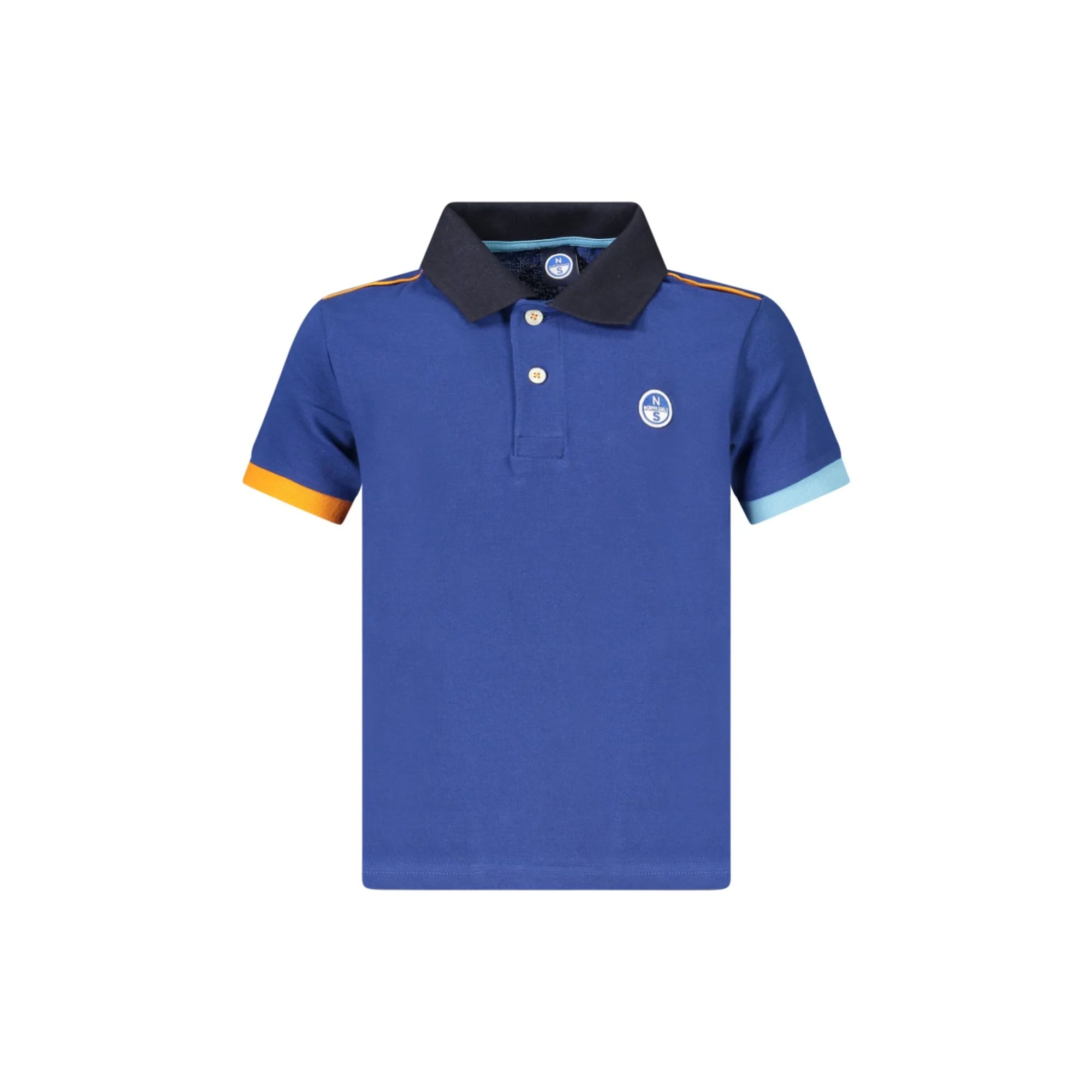 NORTH SAILS POLO MANICHE CORTE BAMBINO BLU