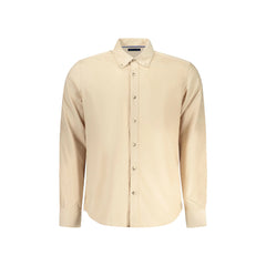 North Sails Camicia Maniche Lunghe Uomo Beige Ricamo