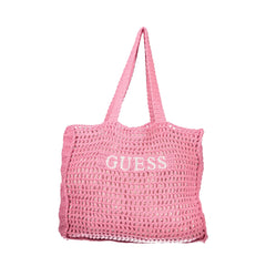 Guess Jeans Borsa a Spalla Donna Rosa Ricamo