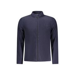 U.S. Grand Felpa Uomo Blu Zip Pile Ricamo Logo