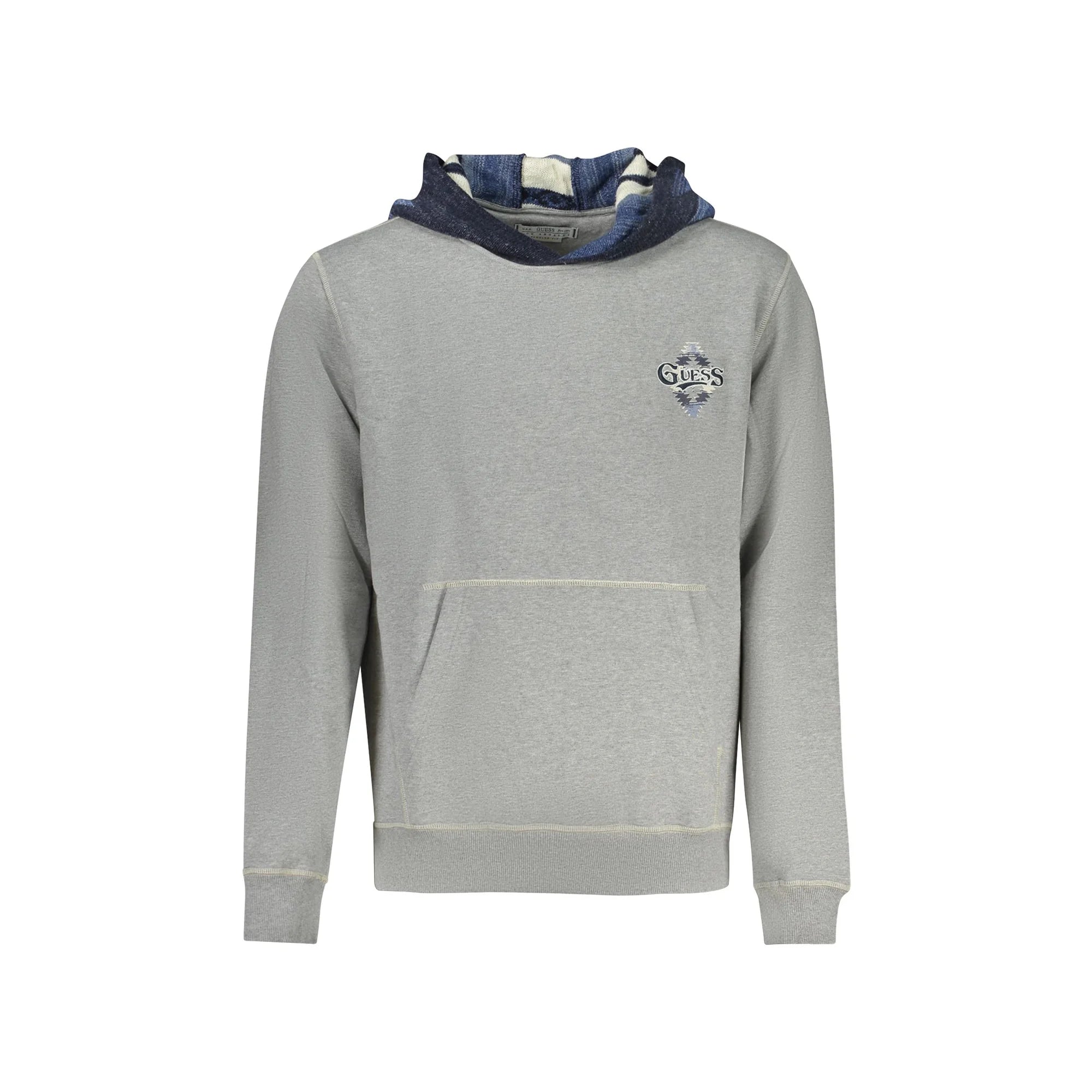 GUESS JEANS FELPA SENZA ZIP UOMO GRIGIO