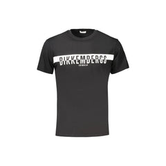 Bikkembergs T-Shirt Manga Curta Homem Preta Estampa Logo
