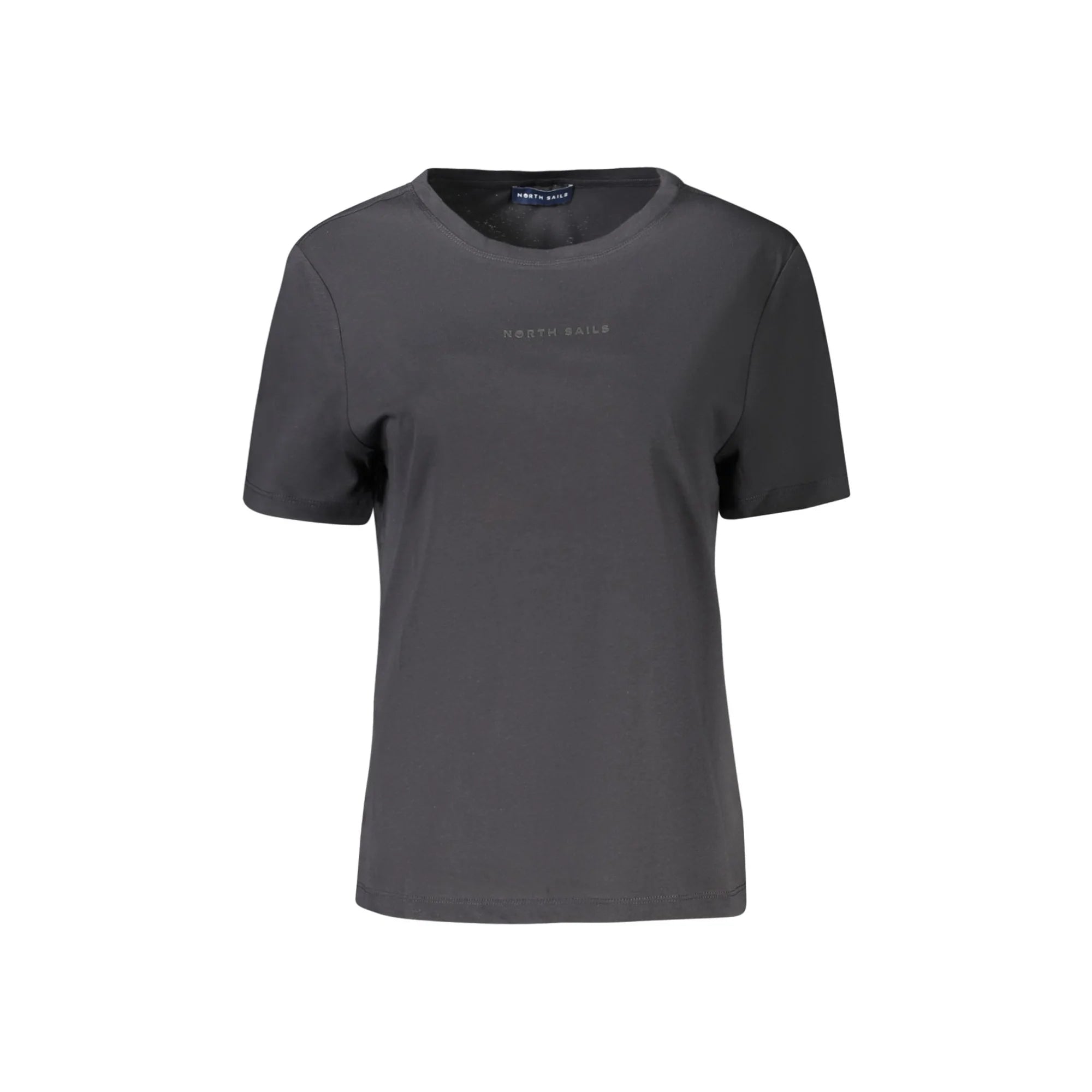 North Sails T-Shirt Maniche Corte Donna Nera Stampa in Rilievo Nero - foto prodotto