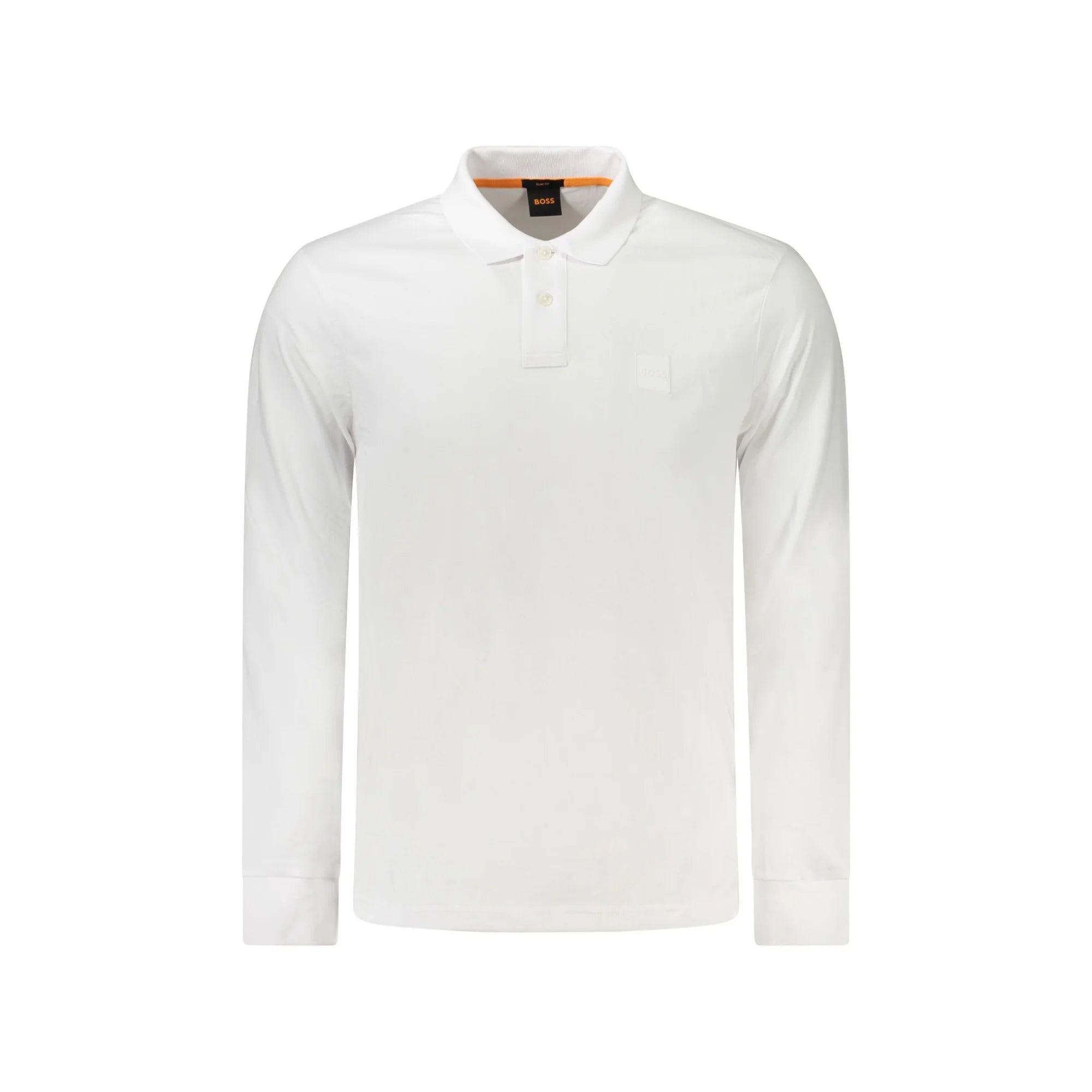 HUGO BOSS POLO MANICHE LUNGHE UOMO BIANCO