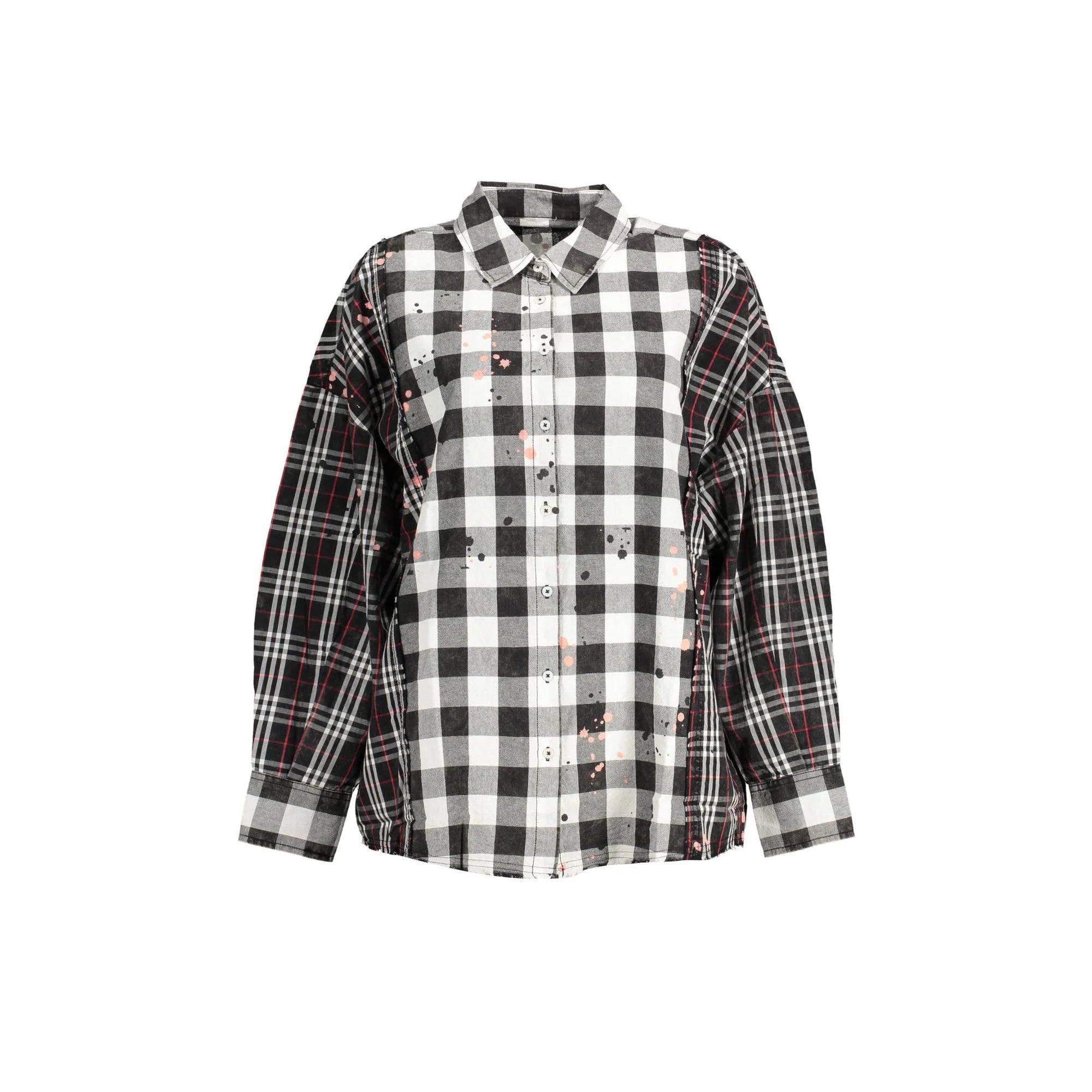 DESIGUAL CAMICIA MANICHE LUNGHE DONNA NERO