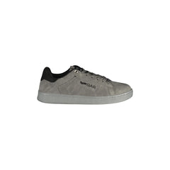 Gas Baskets Homme Grises Lacets Semelle Amovible Broderie Logo