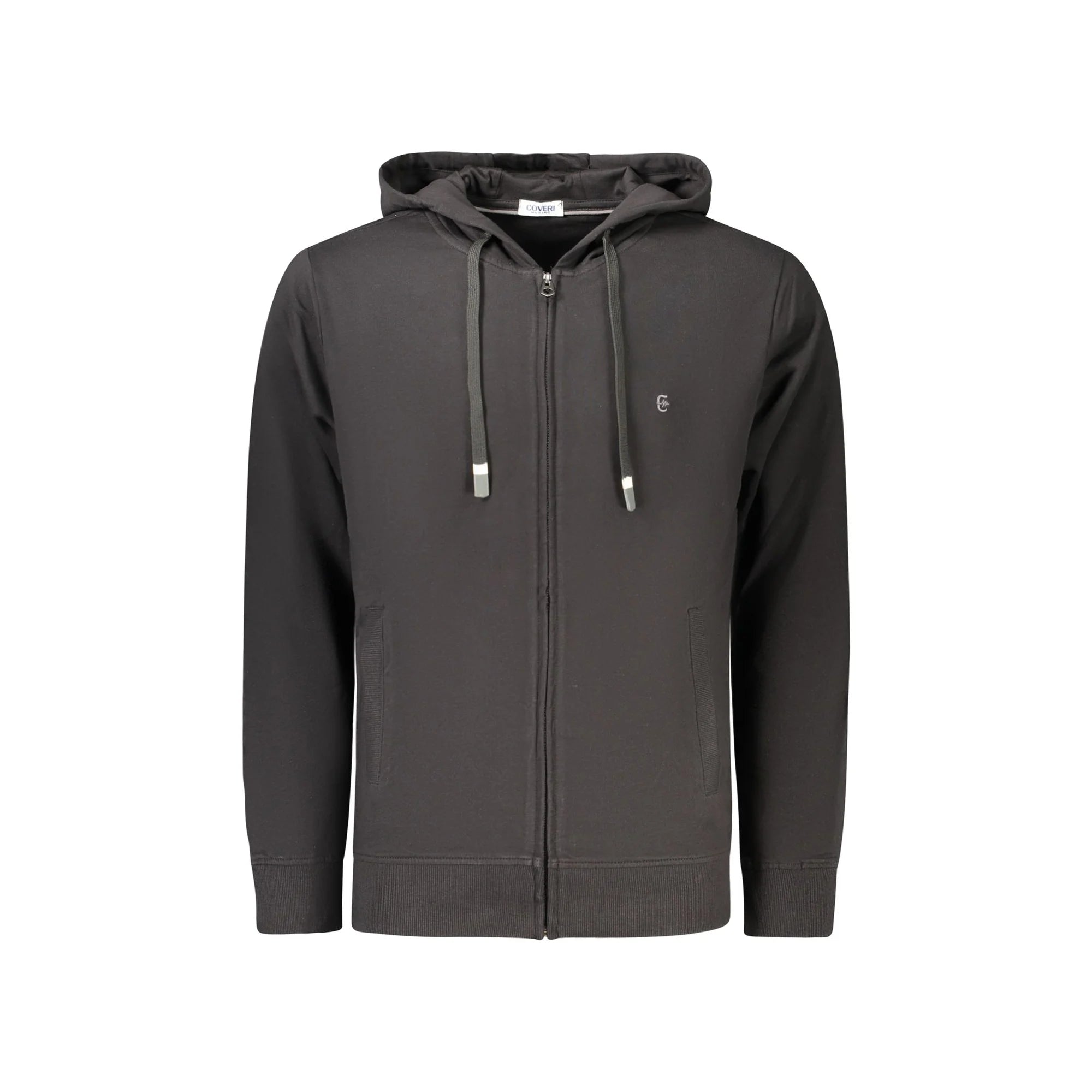 COVERI MOVING FELPA CON ZIP UOMO NERO