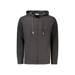 Coveri Moving Felpa Maniche Lunghe Uomo Nera Zip Ricamo