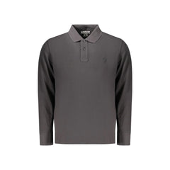 Timberland Polo Maniche Lunghe Uomo Nera Ricamo Logo
