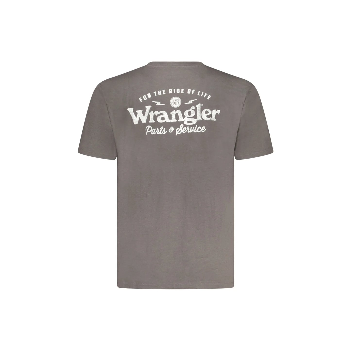 Wrangler T-Shirt Maniche Corte Uomo Nera Stampa Logo nero - vista 2