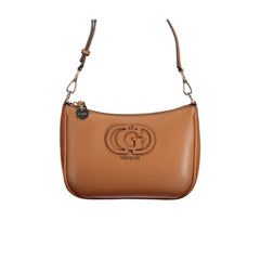 Guess Jeans Τσάντα Χιαστί Γυναίκα Καφέ Φερμουάρ