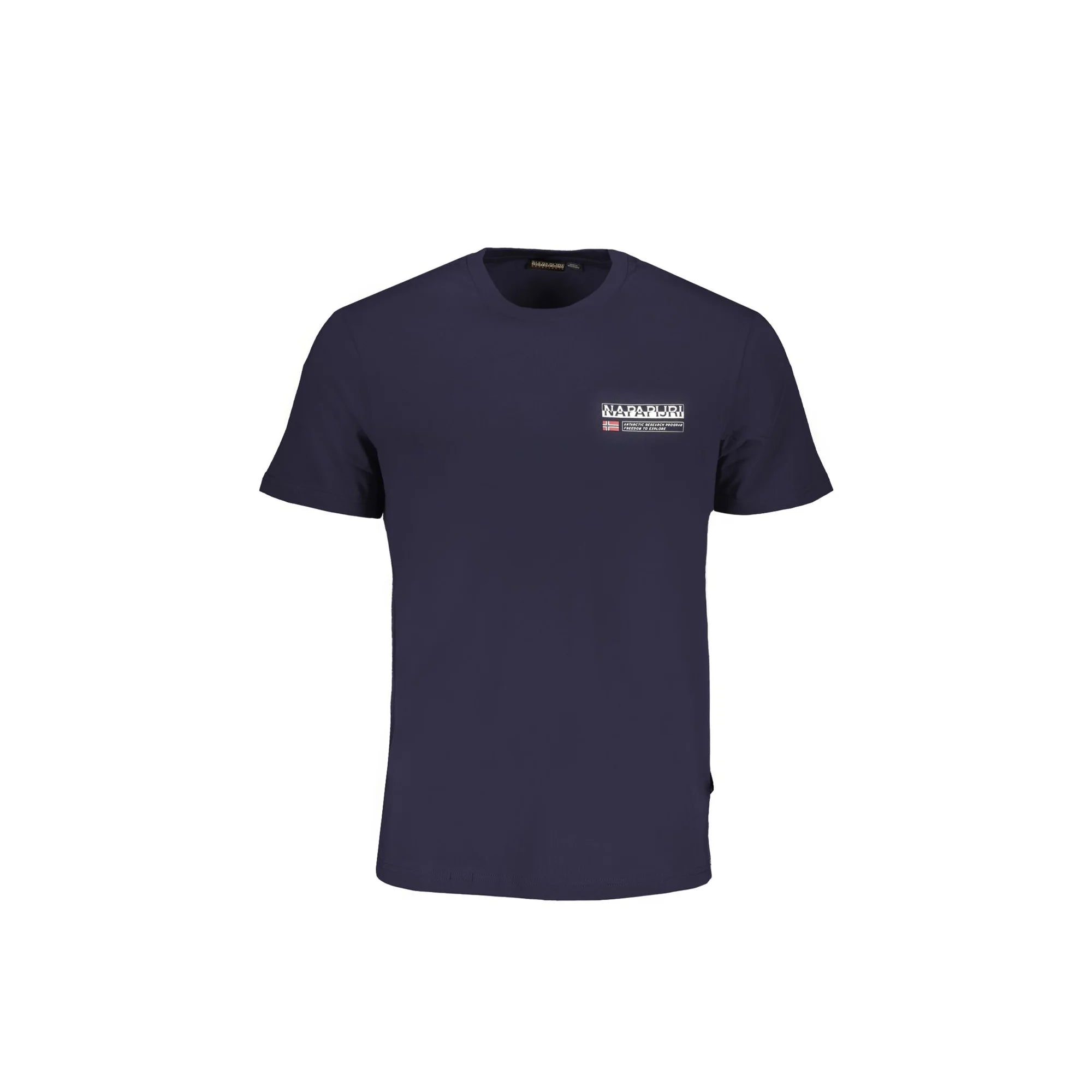 Napapijri T-Shirt Maniche Corte Uomo Blu Stampa Logo - foto prodotto