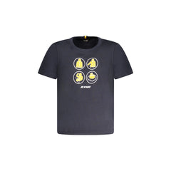 K-Way T-Shirt Maniche Corte Bambino Blu Stampa Logo