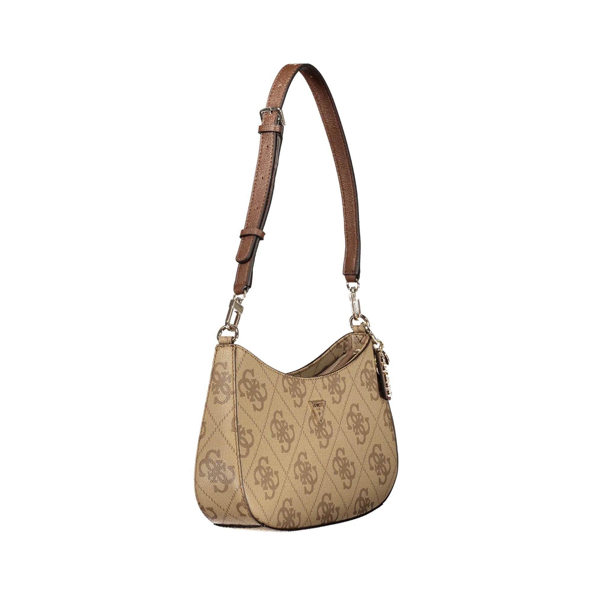 Guess Jeans Borsa a Tracolla Donna Marroni Stampa Logo Borse - vista 3