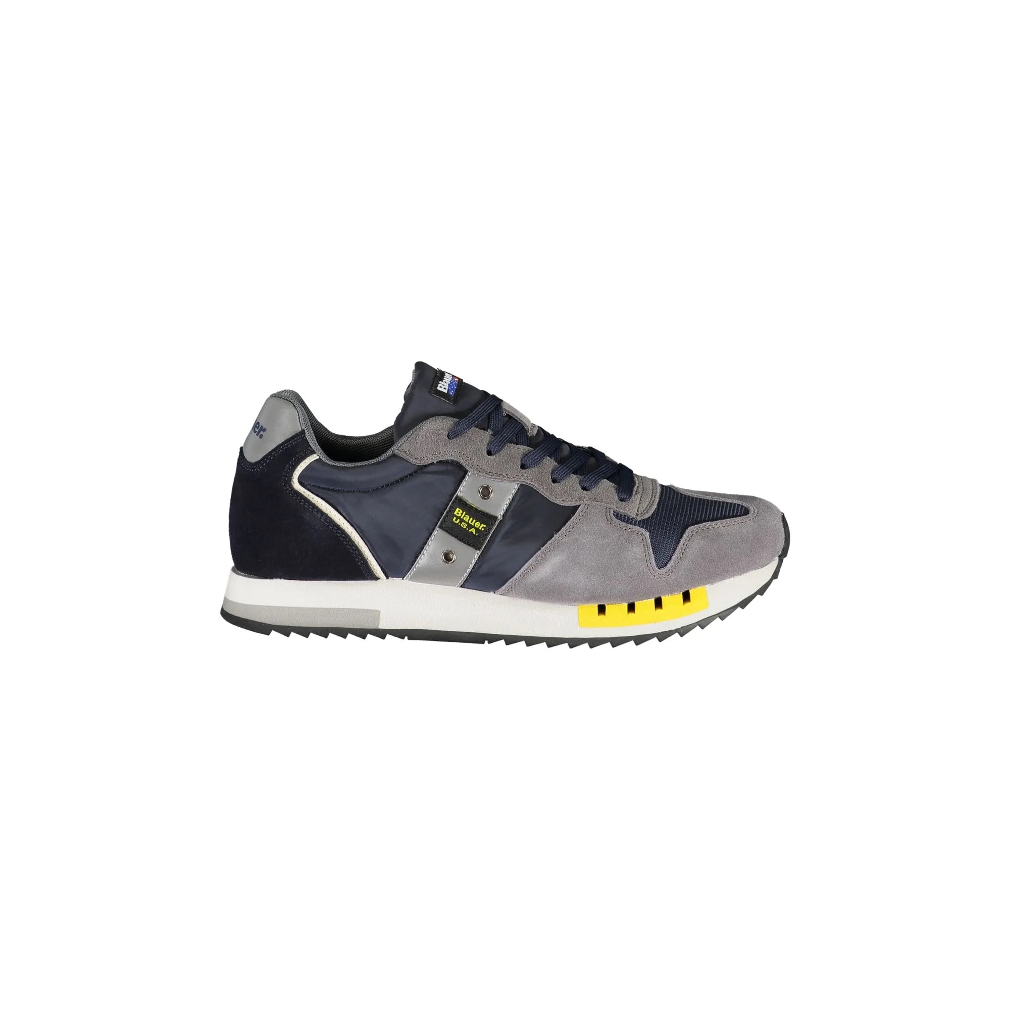 BLAUER Scarpe Sneakers Uomo Blu con Dettagli a Contrasto